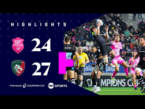 Dramatic Win! 🙌🔥 | Stade Francais 24-27 Leicester Tigers | Investec Champions Cup Highlights