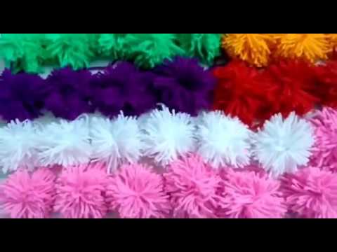 woolen flower | How to make woolen flower | wool design making Video