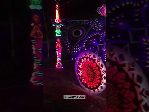 Chillout stage #party #festival #psytrance #chillmusic #psychill #uv #fractals #rave #underground
