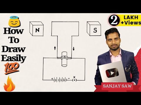 How to draw Electric Motor step by step for beginners ! Video