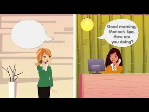 English for Receptionists | Salon & Spa Conversation Practice (ESL)