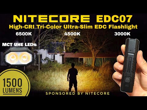 Video recenzia Nitecore EDC07 — nezávislý test plochej EDC baterky s vysokým CRI