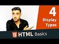 HTML Tutorial — Display Types (4/11)