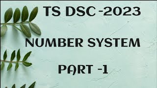 TS DSC MATHS CONTENT  FOR SGT  IITS DSC 2023 II DAY 1