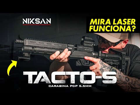 PCP Niksan TACTO-S 5.5mm Com Mira Laser - Como Se Comporta a Carabina Tática da Niksan