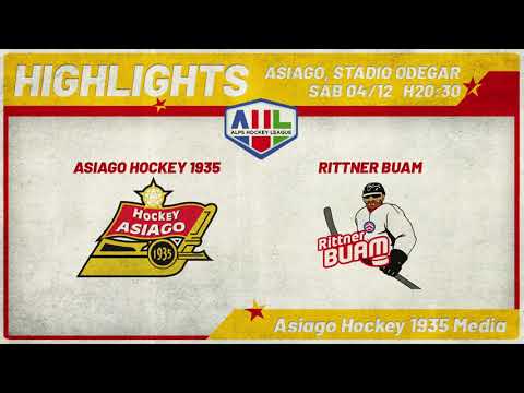Highlights Asiago Hockey 1935 vs Rittner Buam (8:1) 04/12/21