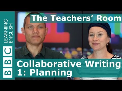 教師の部屋コラボライティング１：プランニング (The Teachers' Room: Collaborative Writing 1: Planning)