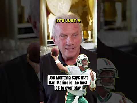 Joe Montana calls Dan Marino the best QB in NFL history #shorts