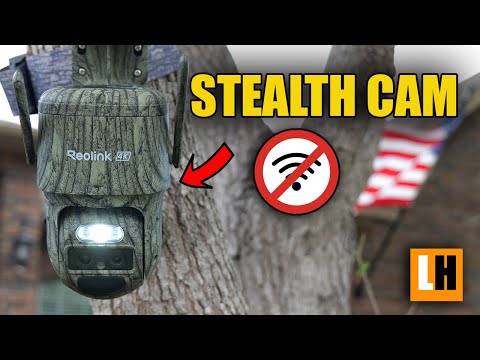 Reolink Trackmix LTE Camo - 4K Wireless Tracking Dual Lens 4G Connected Security Camera