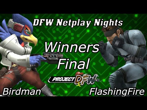 Captain Birdman (Falco) vs FlashingFire (Snake) - DFW Netplay Nights 6 Winners Final