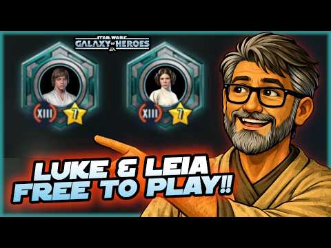 How to Easily Unlock Princess Leia and Farmboy Luke Skywalker Lightspeed Tokens in SWGOH!!!