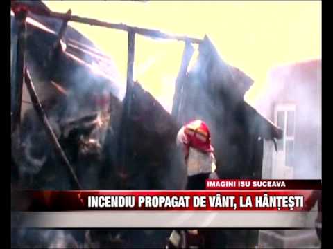 Incendiu propagat de vânt, la Hânţeşti