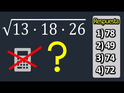 How to Calculate Square Root Without a Calculator, √(13·18·23)