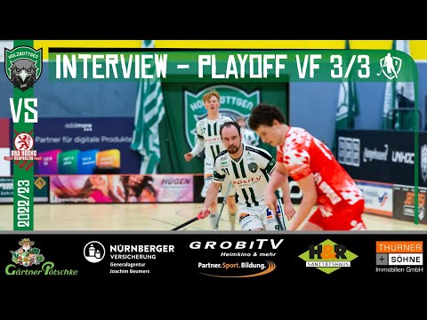 Aftermatch Interviews nach Spiel 3 im Viertelfinale der Playoff-Saison 2023