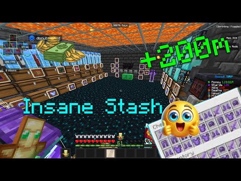 I Raided The Richest Stash On The Donut SMP... (donut smp base raid 1)