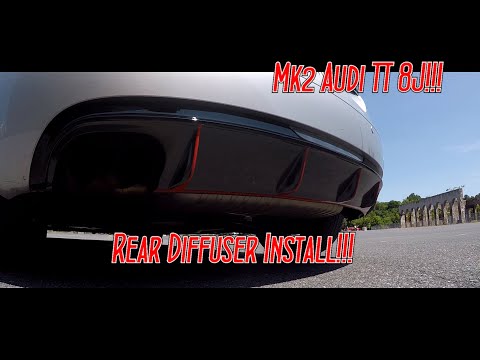 How To Install A New Rear Diffuser/ How To Remove Your Rear Bumper!!! Audi TT Mk2 8J!!!