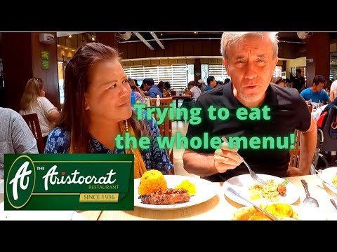 RESTAURANTE ARISTOCRATA - TENTANDO COMER O MENU inteiro!