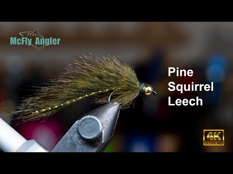 Pine Squirrel Leech Fly - Simple effective sculpin leech - McFly Angler Streamer Fly Tying Session