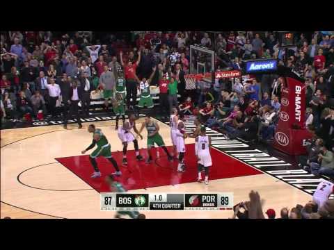 Evan Turner tripla della vittoria Celtics @ Blazers 22 Gennaio 2015