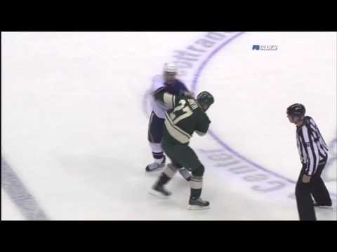 Nathan Smith vs B.J. Crombeen Oct 23, 2009