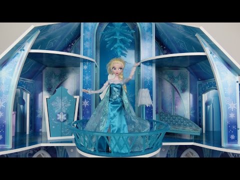 Elsa from Frozen shows amazing ICE Palace to Anna!