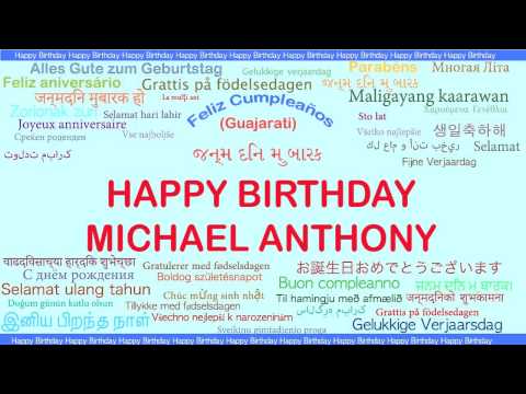 MichaelAnthony   Languages Idiomas - Happy Birthday
