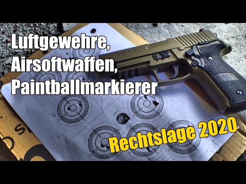 Druckluftwaffen im Waffengesetz (Luftgewehr, Airsoft und Paintball)