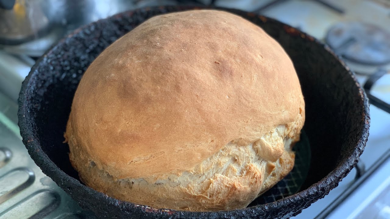 Хлеб простой рецепт на сковороде