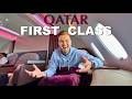 Qatar Airways A380 FIRST CLASS Paris To Doha