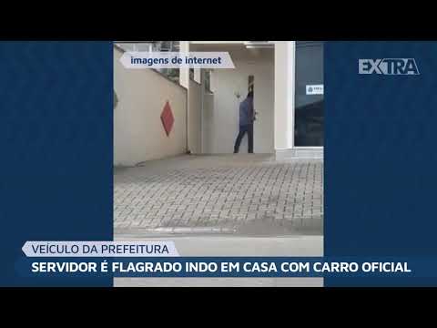 Servidor público é flagrado indo pra casa com carro da prefeitura