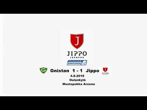 Jalkapallon Kakkonen 4.8.2018 Gnistan - Jippo 1-1 kooste.