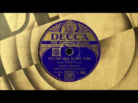 Elsie Carlisle - "It's the Talk of the Town" (1933)