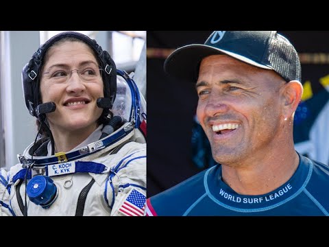 Surfing in SPACE | Kelly Slater chats with NASA Astronaut live from SPACE!