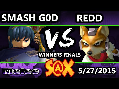S@X - VGBC | Redd (Fox) Vs. VGz | Smash God (Marth) SSMB Winners Finals - Smash Melee