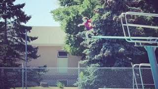 Ninja Princess goes off the HIGH Diving Board!!