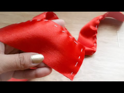 Amazing Ribbon Flower Work|Hand Embroidery Designs|Easy DIY Ribbon Flowers| Quicky Crafts