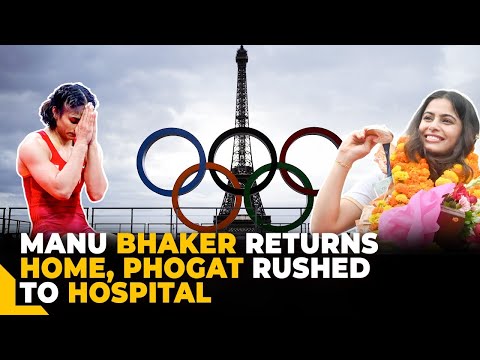 Manu Bhaker returns to India to hero's welcome, Vinesh Phogat disqualified from Olympics