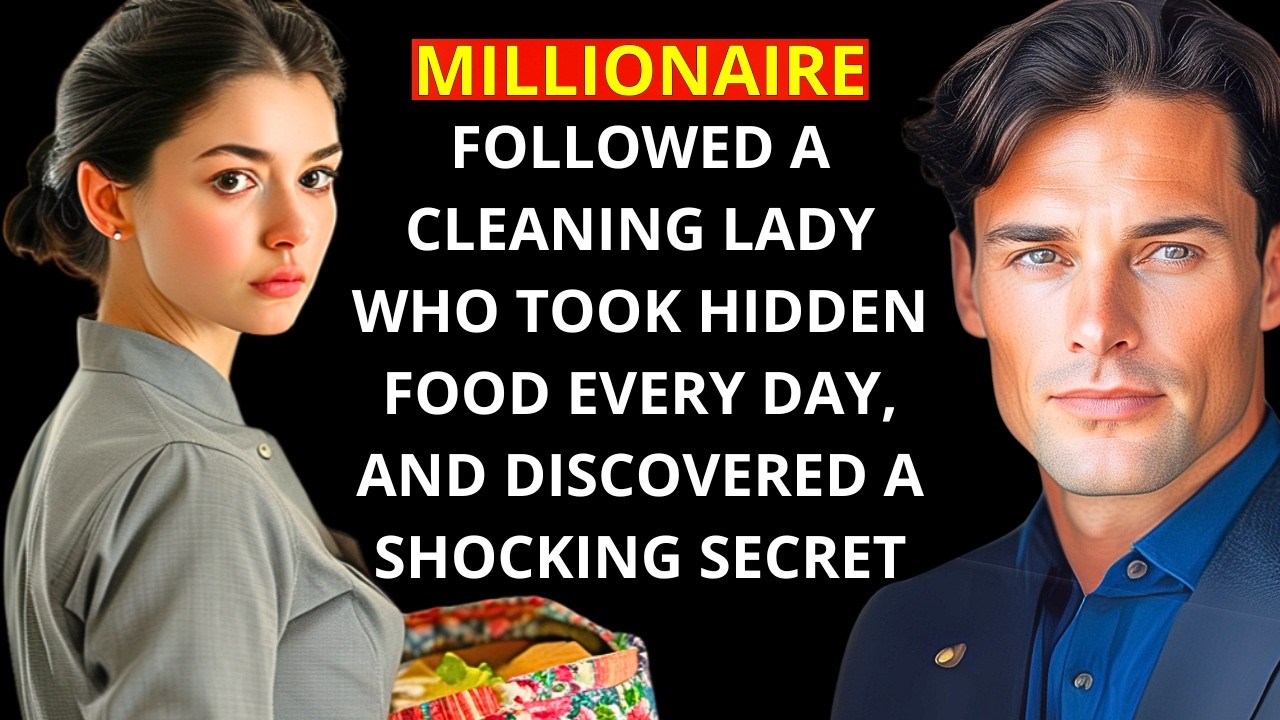 MILLIONAIRE Followed a CLEANING LADY Who Took HIDDEN FOOD Every Day, and Discovered a SHOCKING SECRE