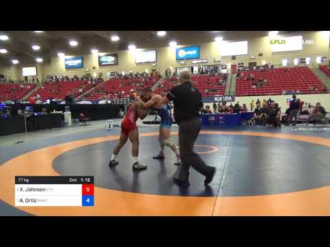 2018 Marine Corps US Open/Senior Men's Greco-Roman 77 Con 16 #2 - Xavier Johnson (CYC) Vs. Alec Or