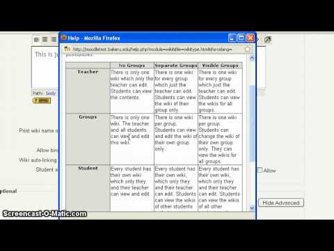 Moodle Wiki_Part I