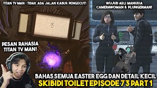 BAHAS SEMUA EASTER EGG, DETAIL KECIL & PESAN RAHASIA TITAN TVMAN DI EPISODE 73 PART 1 SKIBIDI TOILET