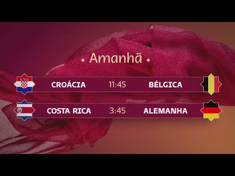 COPA DO MUNDO CATAR 2022 NA GLOBO - CROÁCIA x BÉLGICA e COSTA RICA x ALEMANHA (01/12/2022)