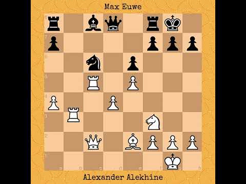 Alexander Alekhine vs Max Euwe | World Championship Match,1935 #chess