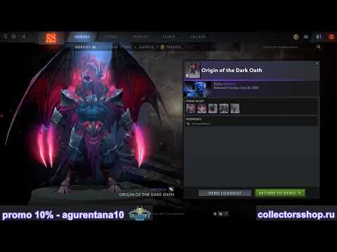 Origin of the Dark Oath set for Night Stalker DOTA 2 TI10 Collector's Cache