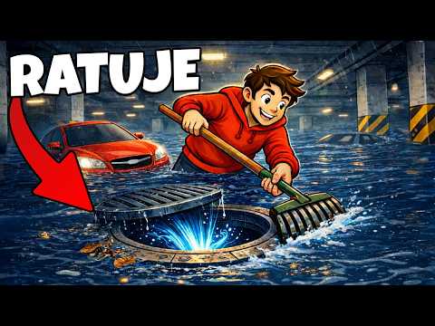 ❄️ RATUJE PARKING PO POWODZI!? | DRAIN SIM |