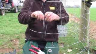 How to strip out and tie off netting FV