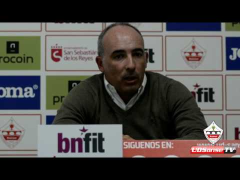 Rueda de prensa de Diego Montoya tras el  U.D. Sanse - Barakaldo C F 1