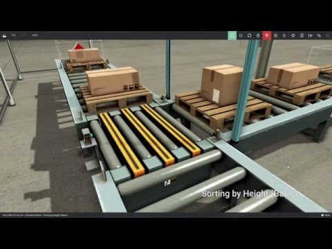 Sorting by Height (Basic) - FACTORY I/O Scene