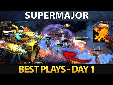 CHINA SUPERMAJOR Dota 2 Best Plays - Day 1