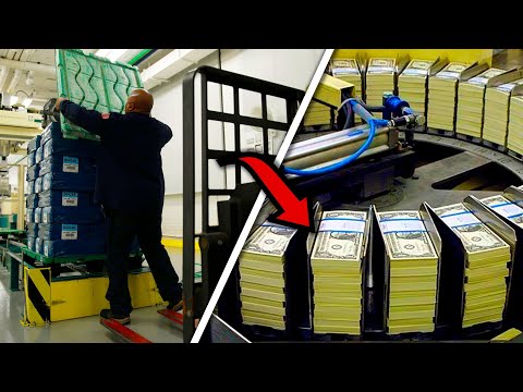 Inside the American Money Factory: The Making of the $100 Bill - US Dollar Banknotes Production